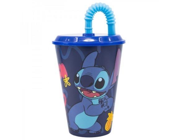 Lilo e stitch | BICCHIERE CON CANNUCCIA LILO E STITCH 430ML
