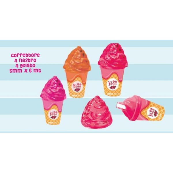 Correttore Nastro Cono Gelato Tinta unita kiss...
