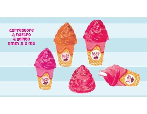 Correttore Nastro Cono Gelato Tinta unita kiss collection 2022