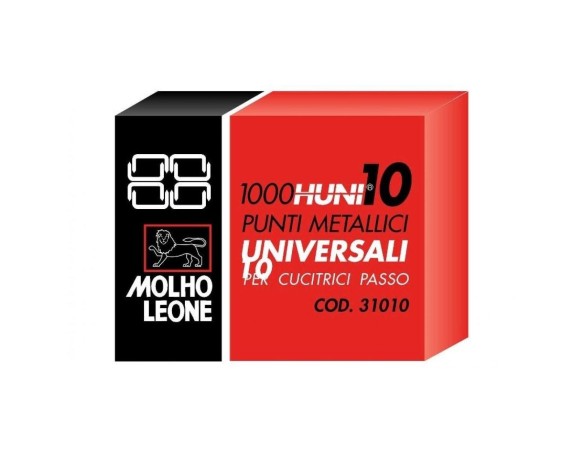 MOLHO LEONE PUNTI METALLICI UNIVERSALI PER CUCITRICI 1000 PEZZI 1152 num 10