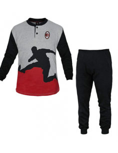 PIGIAMA MILAN CALDO COTONE RAGAZZO LUNGO 15095 2