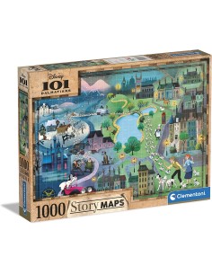 Clementoni - 39665 - Puzzle Disney Maps - Disney 101...