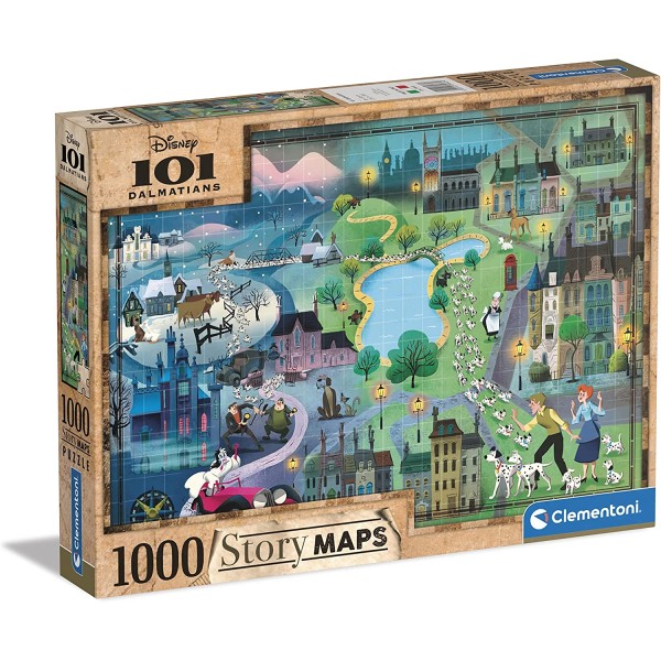 Clementoni - 39665 - Puzzle Disney Maps -...