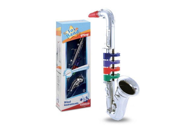 Bontempi 32, 3931 - Sassofono metallizzato, L. 39 cm SAX SAXOFONO