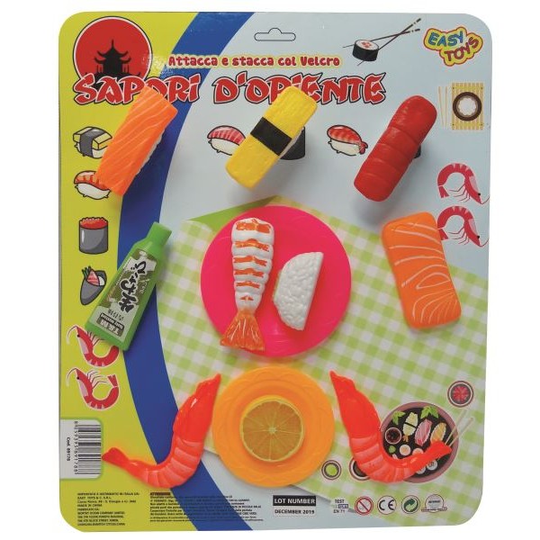 CARTELLA BLISTER SUSHI CON VELCRO SAPORI D’ORIENTE