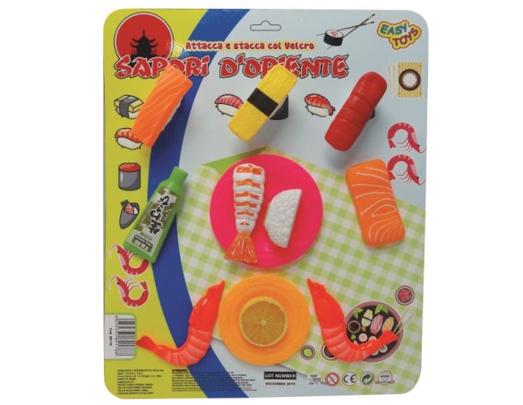 CARTELLA BLISTER SUSHI CON VELCRO SAPORI D’ORIENTE