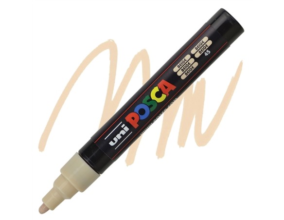 PENNARELLO UNI POSCA UNIPOSCA MM.2,5 PC5M BEIGE 8 (COLORE BEIGE)