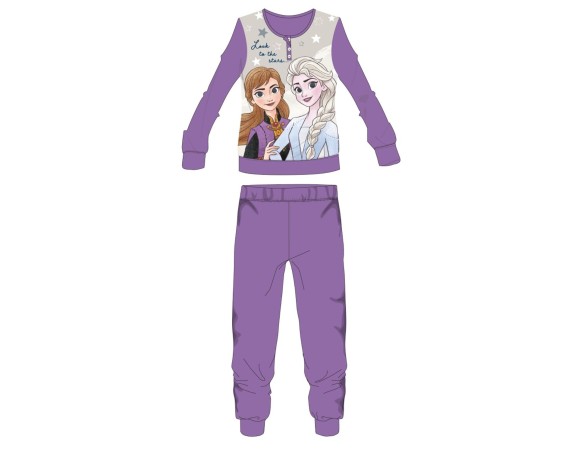 Pigiama In Pile frozen bambina invernale 0119 DUE COLORI viola celeste