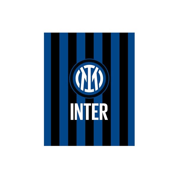 Inter | PLAID IN PILE INTER ufficiale 120x150...