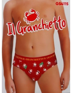 SLIP BAMBINO RAGAZZO NATALE CAPODANNO ROSSO 4115
