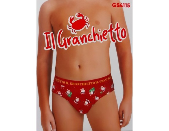 SLIP BAMBINO RAGAZZO NATALE CAPODANNO ROSSO 4115