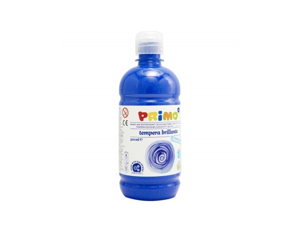 Flacone Tempera Brillante Primi Passi Primo Morocolor - 1000 Ml - 204BR1000500 (Blu Oltremare)