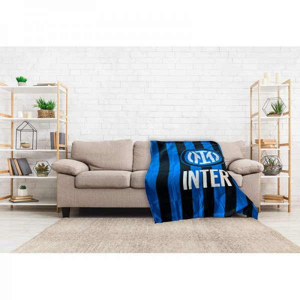 Inter | PLAID IN PILE INTER ufficiale 120x150...