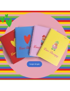 QUADERNO MAXI SPIRALATO 1 RIGO LOVE THERAPY ( 56049 )