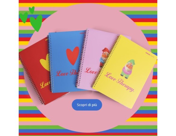 QUADERNO MAXI SPIRALATO 1 RIGO LOVE THERAPY ( 56049 )