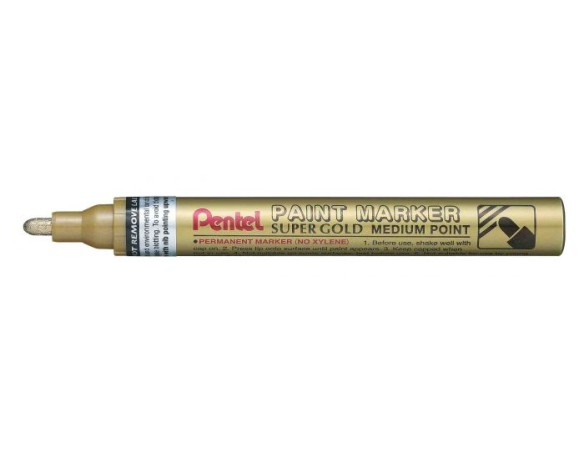 Marcatore paint mmp10 punta media vernice oro pentel