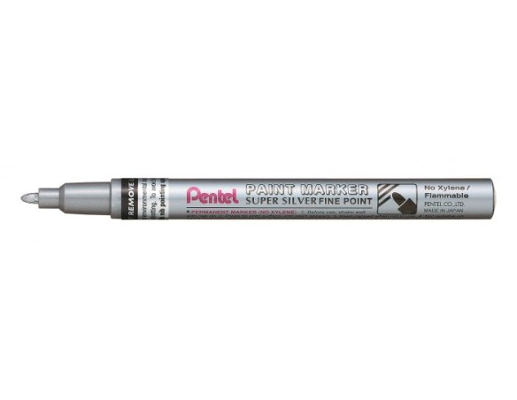 Marcatore paint msp10 punta fine vernice argento pentel MSP10-Z