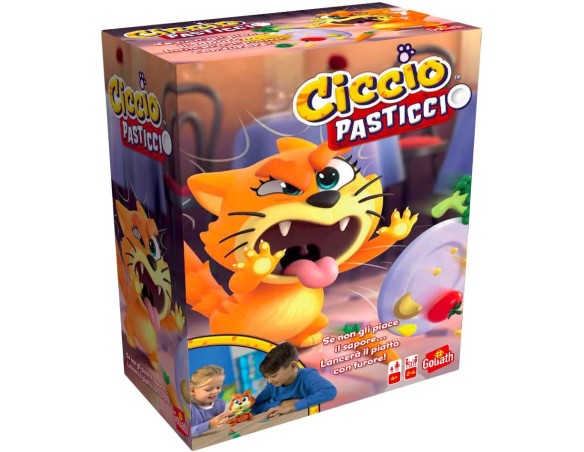 GOLIATH Ciccio Pasticcio, Gioco da Tavolo per Bambini e Bambine, dai quattro anni in su, Gioco d'Azione con Gatto, Stimola i Ri
