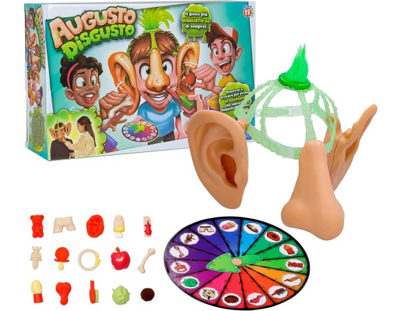 PLAY FUN BY IMC TOYS AUGUSTO DISGUSTO | Gioco divertente e risate assicurate- Trova le schifezze nascoste nelle orecchie e nel 
