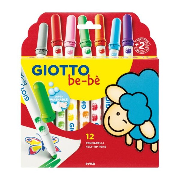 COLORI PENNARELLI GIOTTO BEBE' 12 SPIRITO
