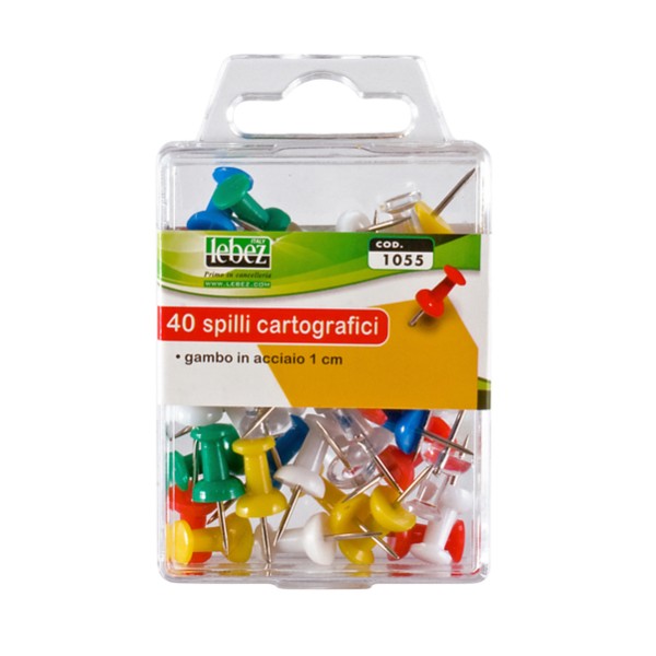 Scatola 40 Spilli Cartografici Clessidra colori...
