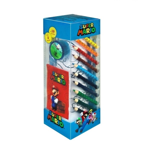 Set Cancelleria 35 Pz In Torre SUPER MARIO