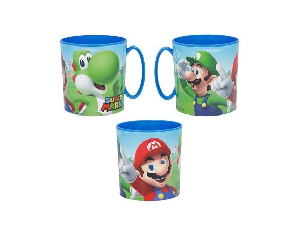 TAZZA SUPER MARIO 350 ML IN PLASTICA 2 MIN MAX MICROONDE C.U.
