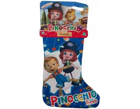 Giochi Preziosi Calzettone 2023 - L'Originale E Colorata Calza Della Befana Con Sorpresa Di Pinocchio And Friends, Per Bambini 