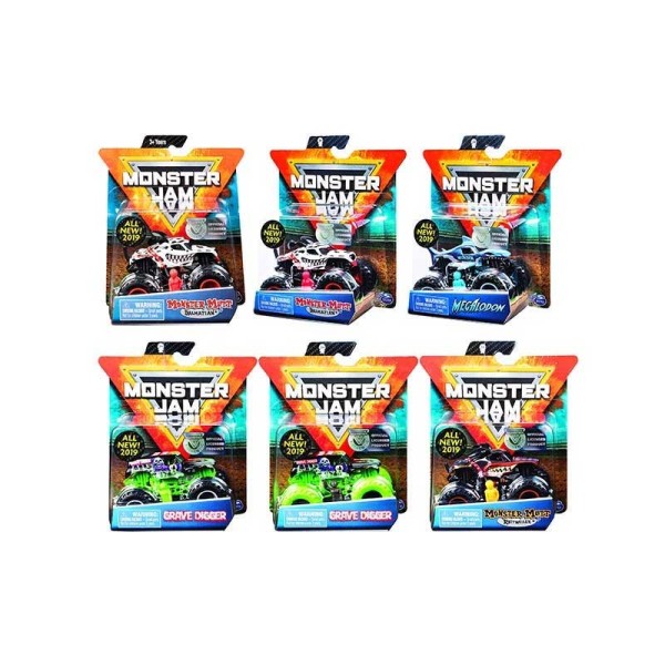 MONSTER TRUCK JAM VEICOLO SINGOLO SCALA 1:64...
