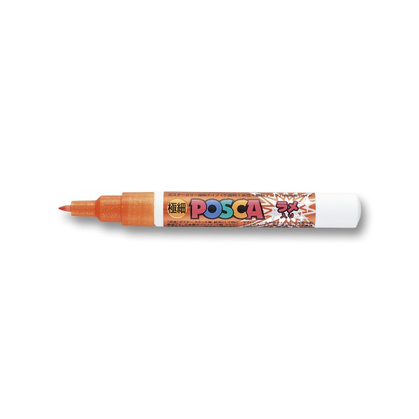 PENNARELLO UNIPOSCA FINE GLITTER ARANCIO...