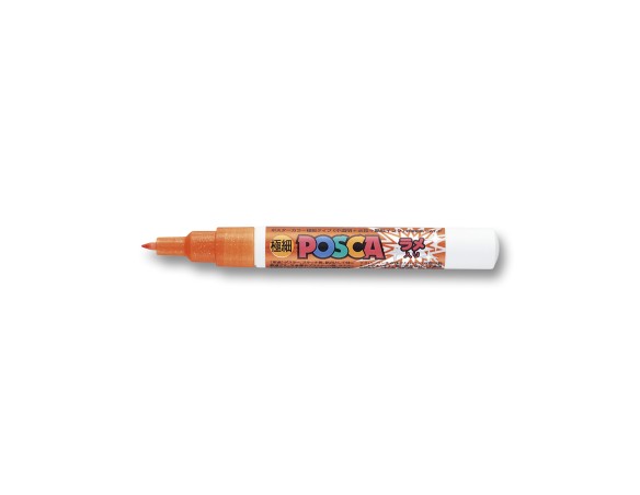 PENNARELLO UNIPOSCA FINE GLITTER ARANCIO ARANCIONE PC1ML UNI POSCA