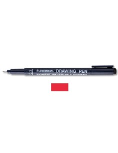 PENNARELLO PIGMENT SNOWMAN 0.2 DRAWNING PEN ROSSO