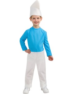 Costume Vestito puffo puffi maschietto bimbo carnevale