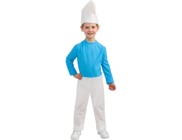 Costume Vestito puffo puffi maschietto bimbo carnevale