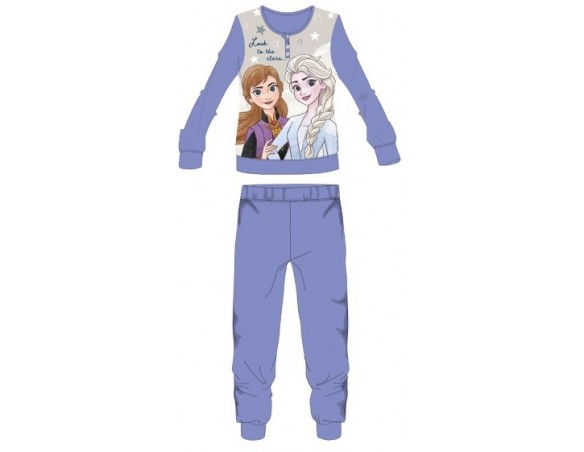Pigiama In Pile frozen bambina invernale 0119 DUE COLORI viola celeste