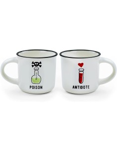 Legami MM0007, Espresso For Two, 2 Tazzine da Caffè in...