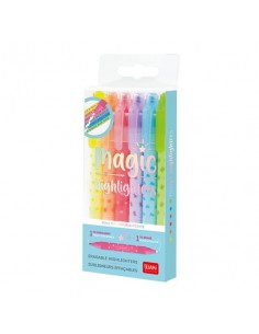 Legami Set di 6 Mini Evidenziatori, Teddy's Mood 2