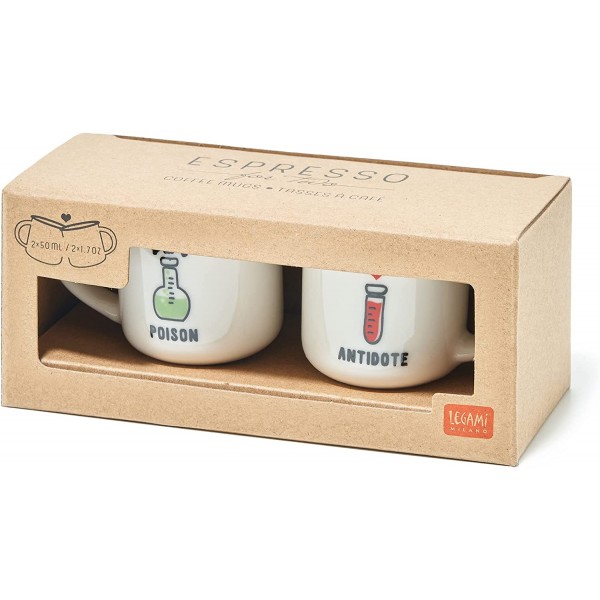 Legami MM0007, Espresso For Two, 2 Tazzine da...