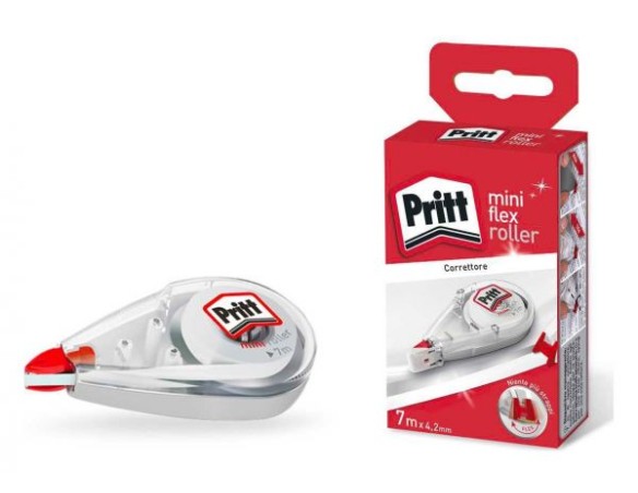 CORRETTORE NASTRO MINI FLEX ROLLER PRITT MM. 4,2 X 07 MT.