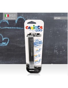 Refill 3 pz nero oops Carioca 43041/02