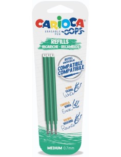 Refill 3 pz verde oops Carioca 43041/02