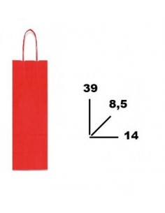 BUSTA SHOPPERS VINO BORSA CARTA COLOR BOTTIGLIA...