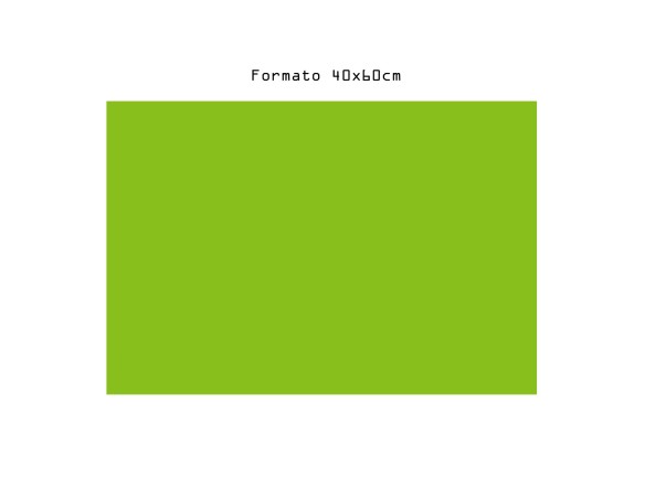 FOGLIO CARTA GOMMA EVA FOAM VERDE CHIARO 40 X 60