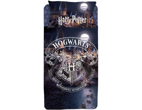 Harry Potter | Set Completo Lenzuolo Letto hermet harry Potter | Completo Lenzuolo Singolo | 100% Cotone | Prodotto Ufficiale