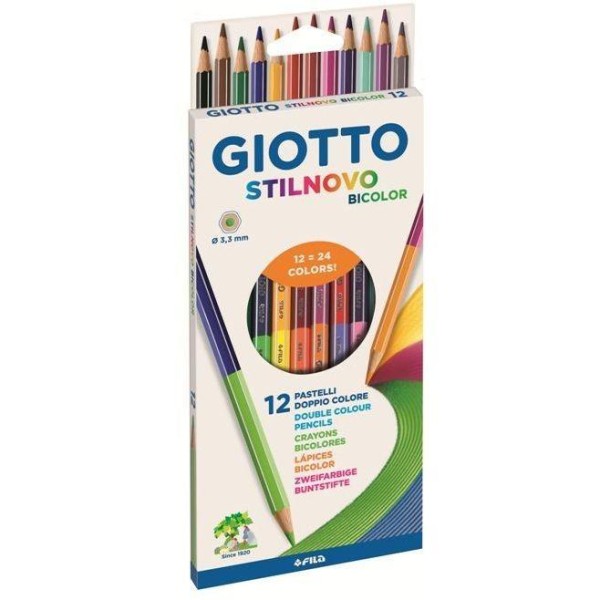 PASTELLI GIOTTO STILNOVO BICOLOR FILA Scatola:...
