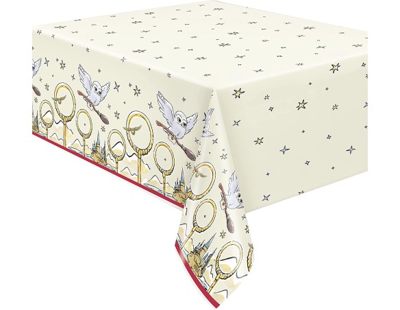 Tovaglia di carta-2,13 m x 1,37 m-Festa a Tema Harry Potter, Multicolore, 23563l