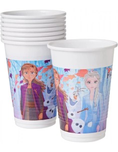 BICCHIERI FROZEN 200 ML 8 PZ FESTA FESTIVO COMPLEANNO...