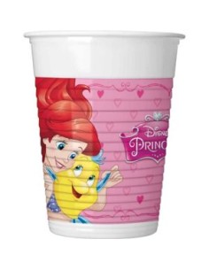 BICCHIERI PRINCESS PRINCIPESSE 200 ML 8 PZ FESTA FESTIVO...