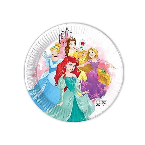 PIATTI PRINCIPESSE PRINCESS 23 CM 8 PZ FESTA...
