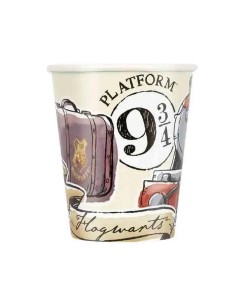 BICCHIERI CARTA HARRY POTTER 250 ML 8 PZ FESTA FESTIVO...